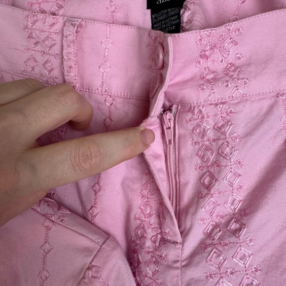 Aziz VTG Blazer and Pants Set Small Pink Embroidered Suit Coquette Y2K‎ Retro - Picture 9 of 16